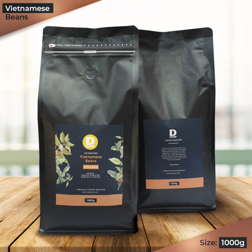 DoiDep Air Roasted Vietnamese Robusta Coffee Whole Beans 1000g